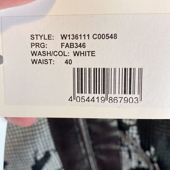 CNC costume national jacket checkered black/white mesh holographic gingham artsy - Picture 12 of 12